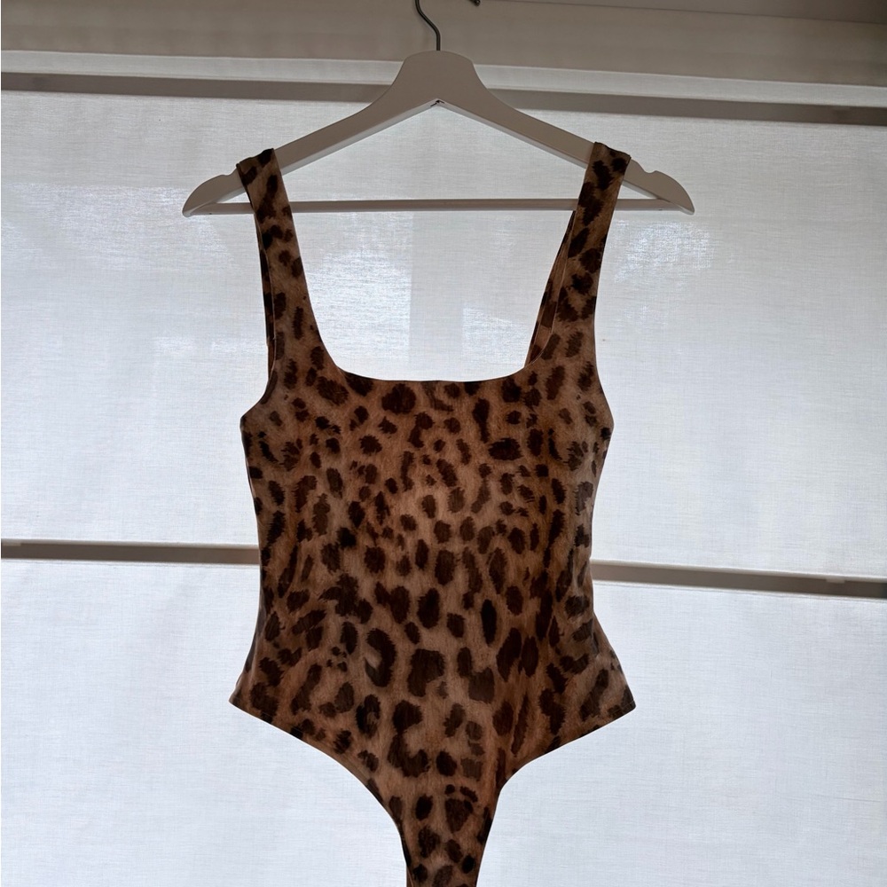 Zara Leopard Print Bodysuit